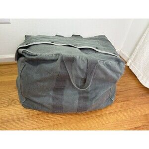 Kit Bag Flyers US Military Duffle USA Canvas Zipper 22” X 17”X10" Vtg
